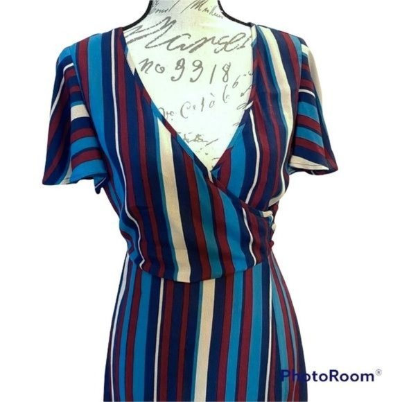 Band of Gypsies Annie Short Sleeve Ruffle Dress XS - Picture 5 of 15